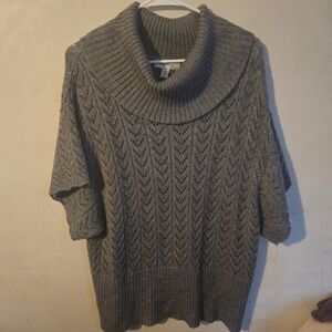 Gray Cowl Neck Women Sweater